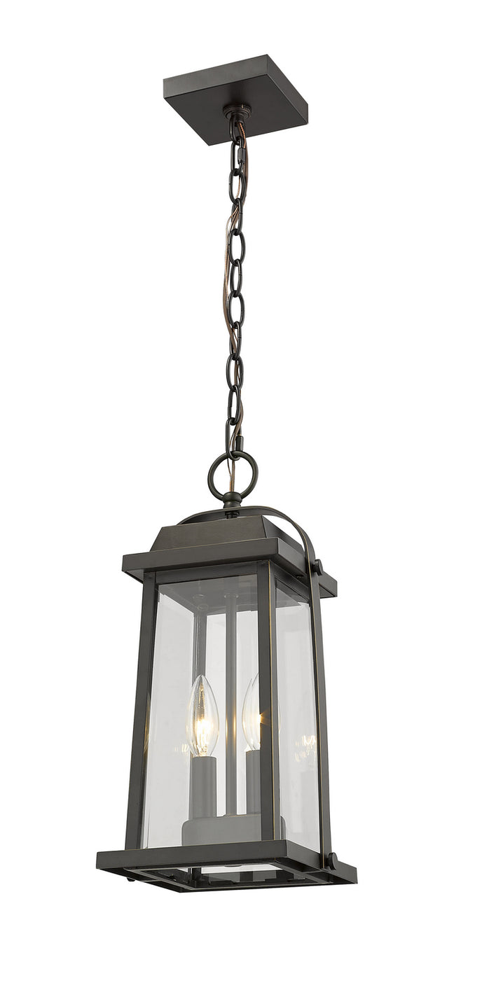 Z-Lite - 574CHM-ORB - Two Light Outdoor Chain Mount Ceiling Fixture - Millworks - Oil Rubbed Bronze