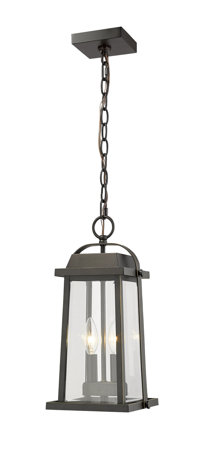 Z-Lite - 574CHM-ORB - Two Light Outdoor Chain Mount Ceiling Fixture - Millworks - Oil Rubbed Bronze