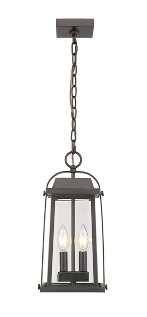 Z-Lite - 574CHM-ORB - Two Light Outdoor Chain Mount Ceiling Fixture - Millworks - Oil Rubbed Bronze