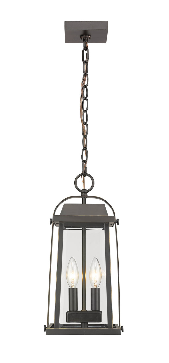 Z-Lite - 574CHM-ORB - Two Light Outdoor Chain Mount Ceiling Fixture - Millworks - Oil Rubbed Bronze