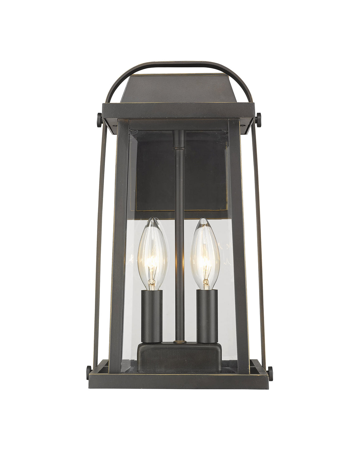 Z-Lite - 574M-ORB - Two Light Outdoor Wall Mount - Millworks - Oil Rubbed Bronze