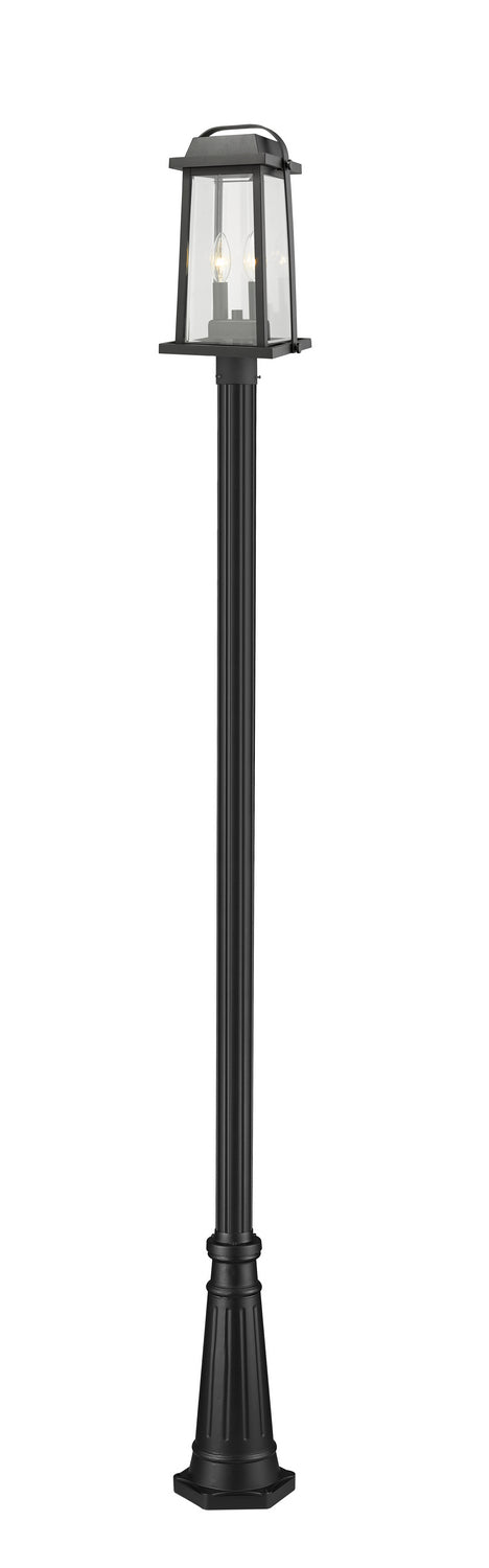 Z-Lite - 574PHMR-519P-BK - Two Light Outdoor Post Mounted Fixture - Millworks - Black