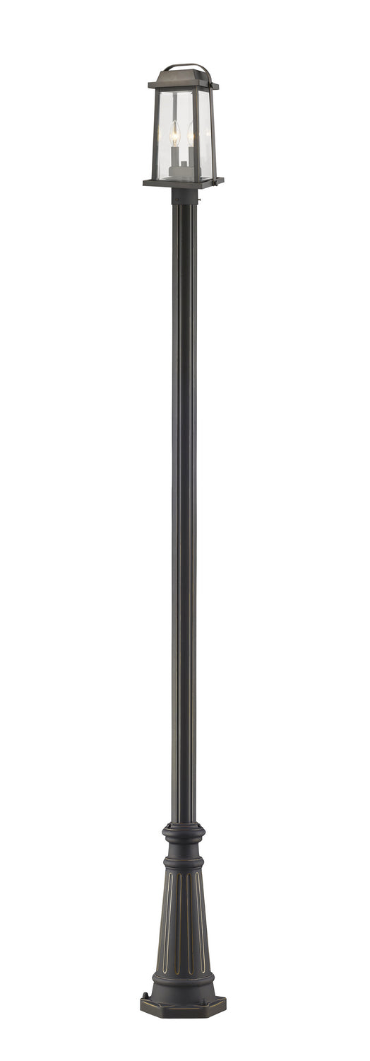 Z-Lite - 574PHMR-519P-ORB - Two Light Outdoor Post Mounted Fixture - Millworks - Oil Rubbed Bronze