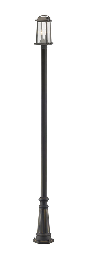 Z-Lite - 574PHMR-519P-ORB - Two Light Outdoor Post Mounted Fixture - Millworks - Oil Rubbed Bronze