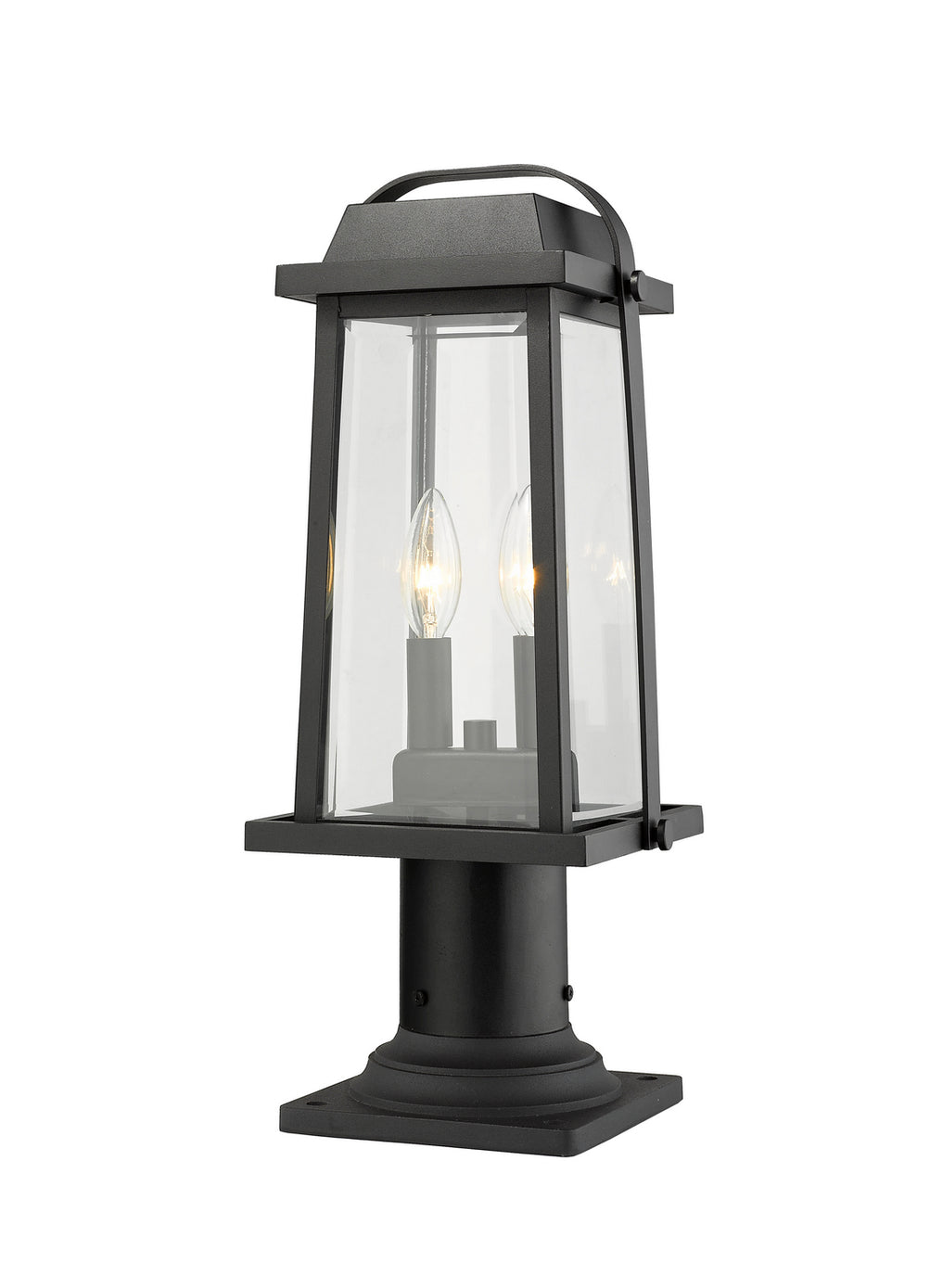 Z-Lite - 574PHMR-533PM-BK - Two Light Outdoor Pier Mounted Fixture - Millworks - Black