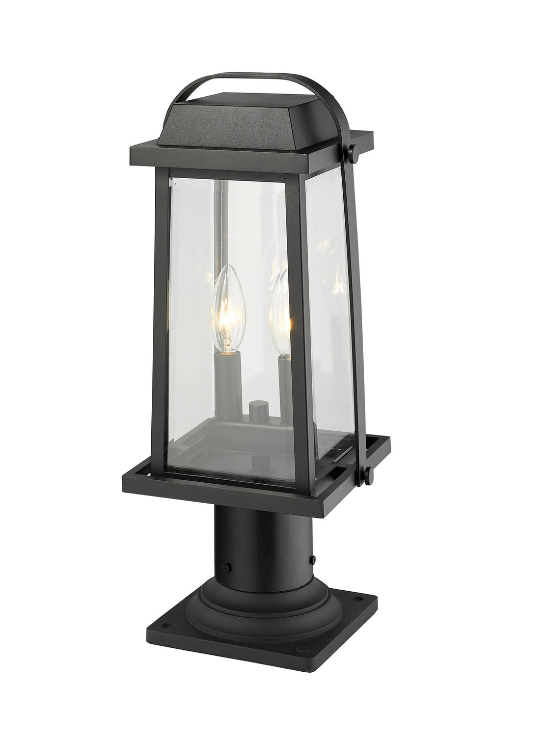 Z-Lite - 574PHMR-533PM-BK - Two Light Outdoor Pier Mount - Millworks - Black