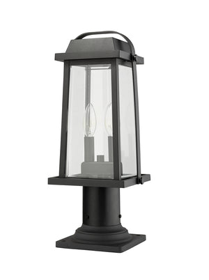 Z-Lite - 574PHMR-533PM-BK - Two Light Outdoor Pier Mounted Fixture - Millworks - Black