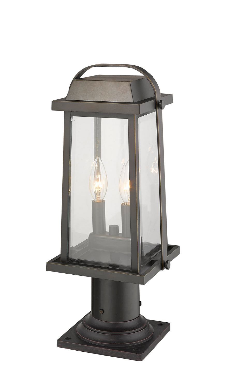 Z-Lite - 574PHMR-533PM-ORB - Two Light Outdoor Pier Mounted Fixture - Millworks - Oil Rubbed Bronze