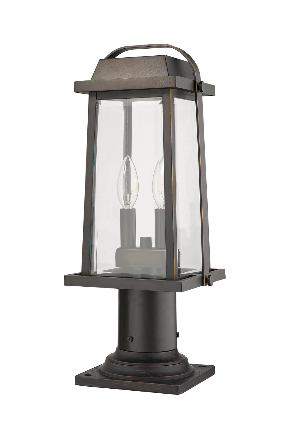 Z-Lite - 574PHMR-533PM-ORB - Two Light Outdoor Pier Mounted Fixture - Millworks - Oil Rubbed Bronze