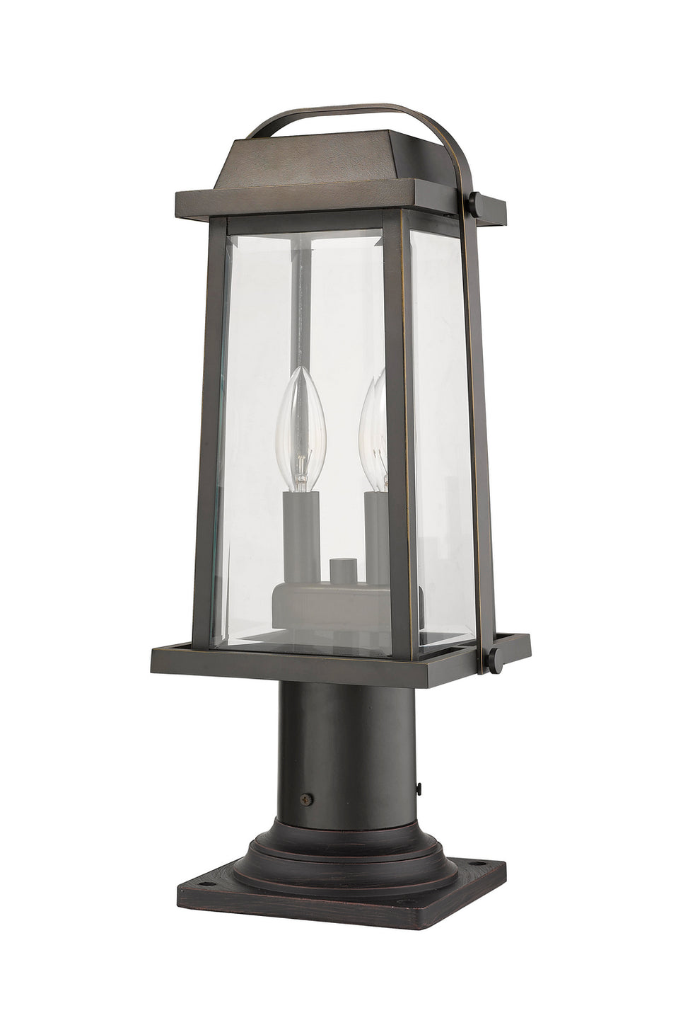 Z-Lite - 574PHMR-533PM-ORB - Two Light Outdoor Pier Mounted Fixture - Millworks - Oil Rubbed Bronze