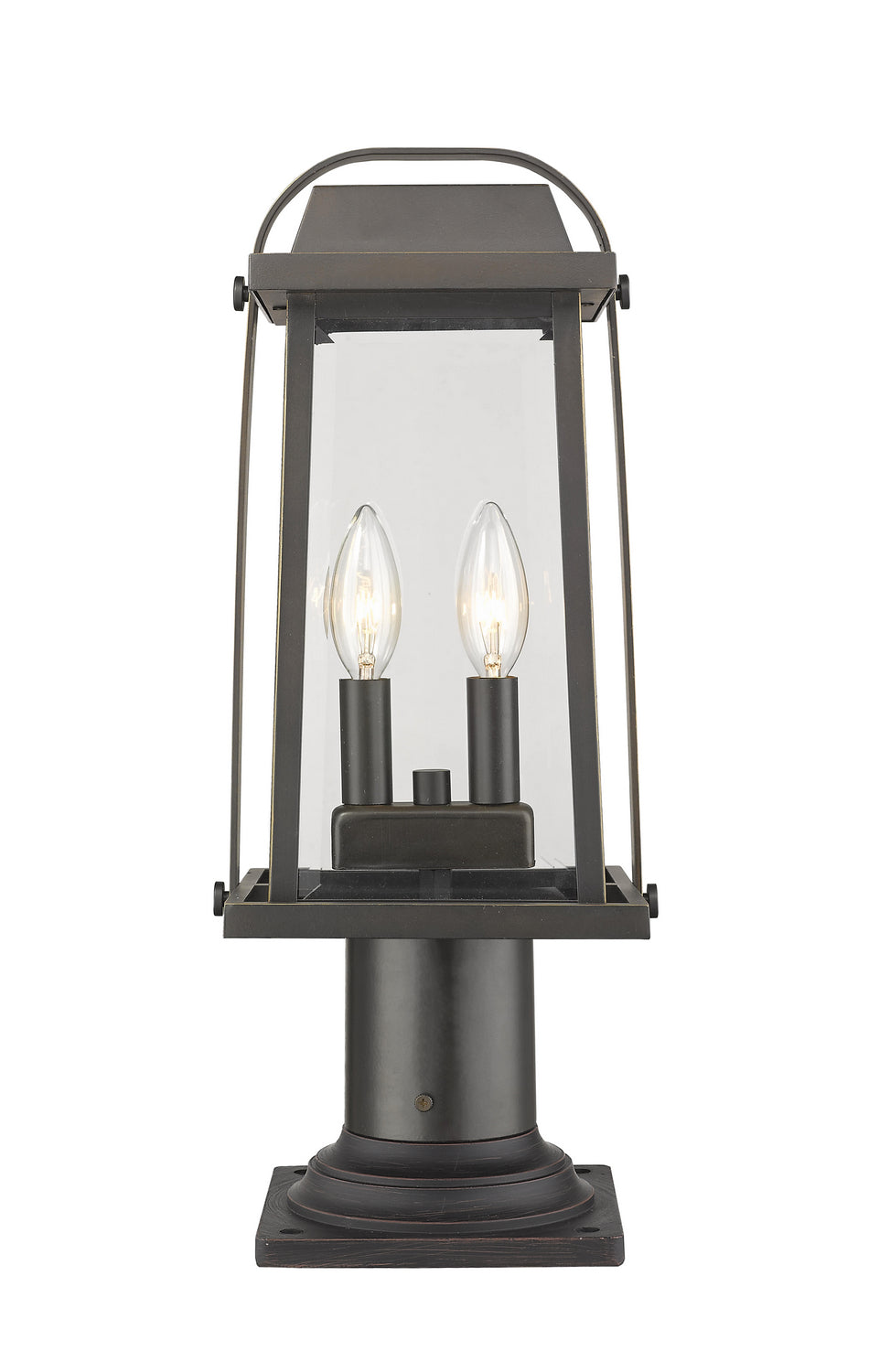 Z-Lite - 574PHMR-533PM-ORB - Two Light Outdoor Pier Mounted Fixture - Millworks - Oil Rubbed Bronze