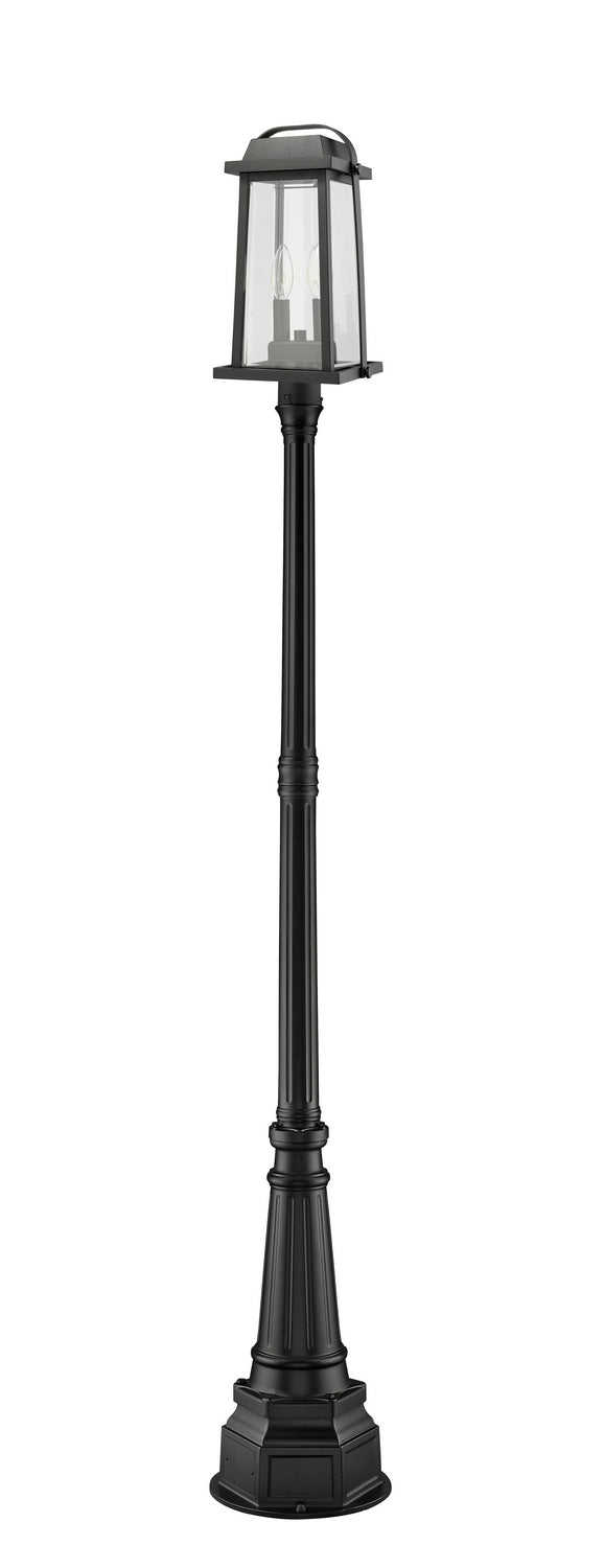 Z-Lite - 574PHMR-564P-BK - Two Light Outdoor Post Mounted Fixture - Millworks - Black
