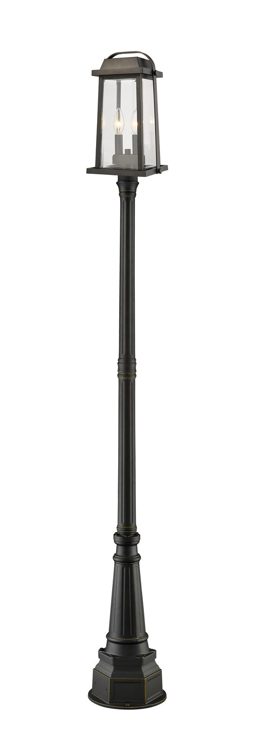 Z-Lite - 574PHMR-564P-ORB - Two Light Outdoor Post Mounted Fixture - Millworks - Oil Rubbed Bronze