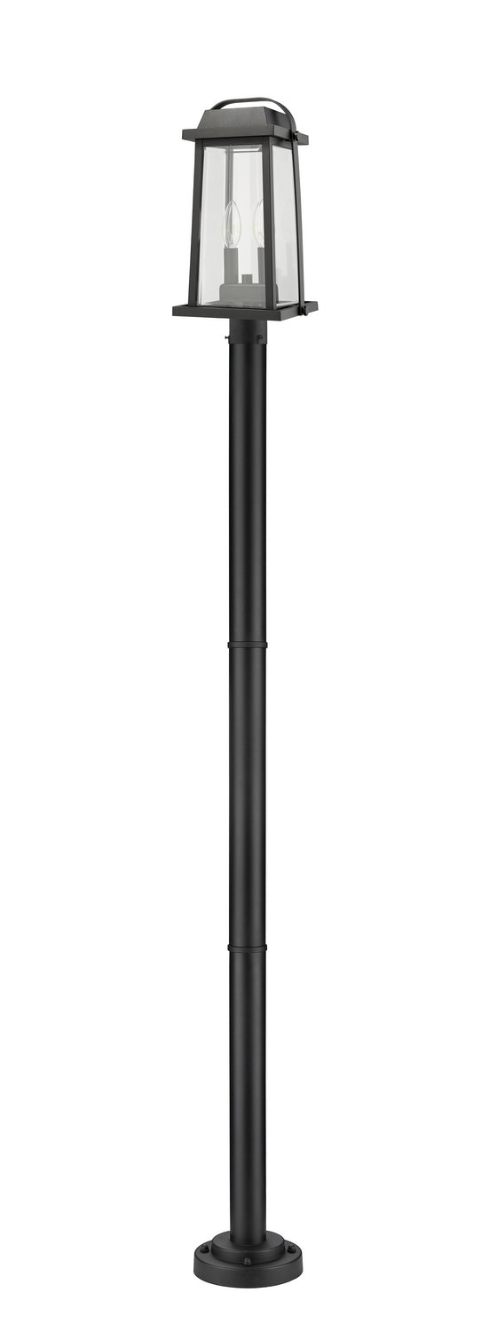 Z-Lite - 574PHMR-567P-BK - Two Light Outdoor Post Mounted Fixture - Millworks - Black