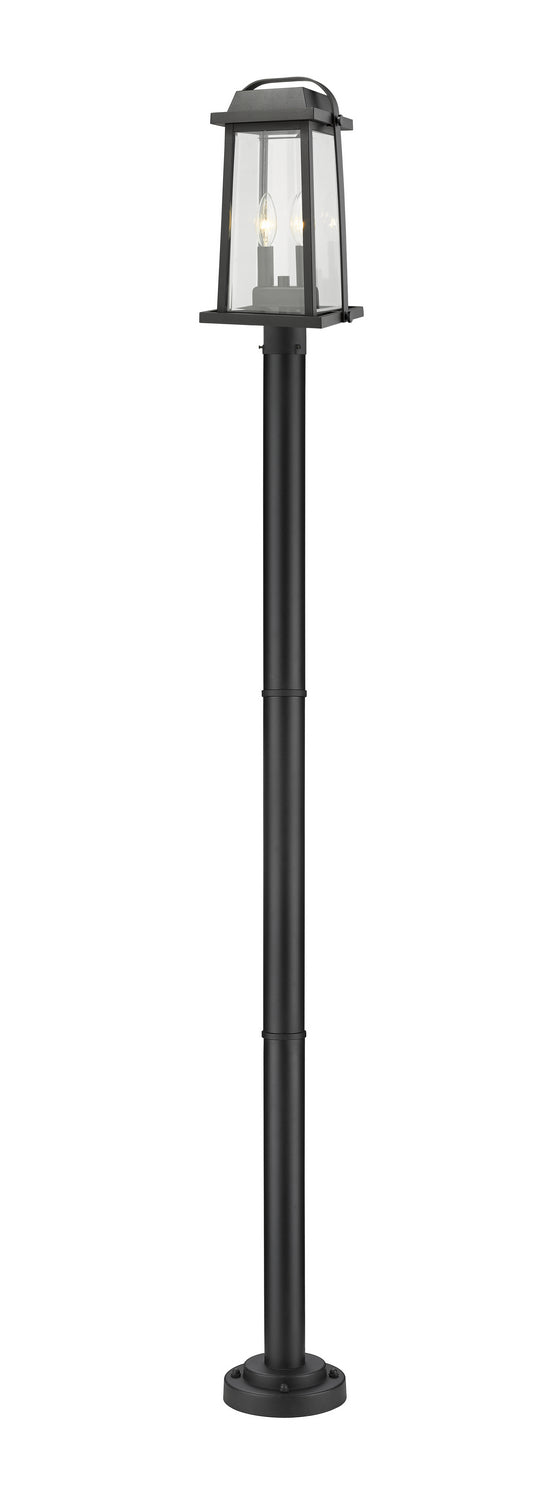 Z-Lite - 574PHMR-567P-BK - Two Light Outdoor Post Mounted Fixture - Millworks - Black