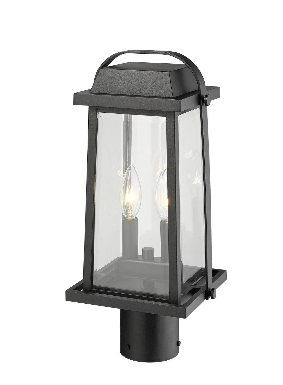 Z-Lite - 574PHMR-BK - Two Light Outdoor Post Mount Fixture - Millworks - Black