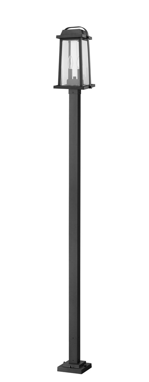 Z-Lite - 574PHMS-536P-BK - Two Light Outdoor Post Mounted Fixture - Millworks - Black