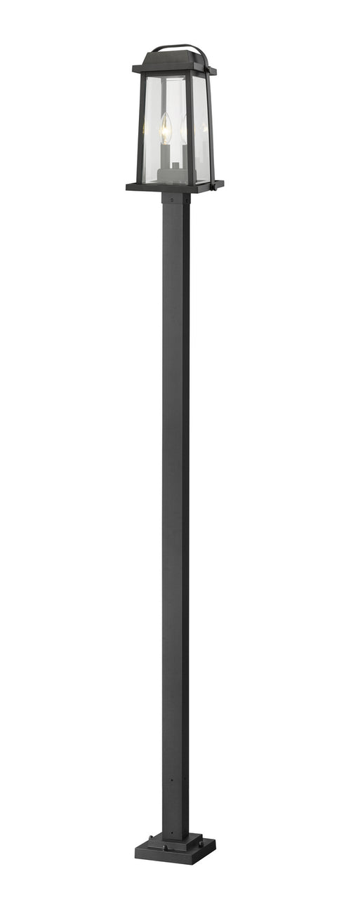 Z-Lite - 574PHMS-536P-BK - Two Light Outdoor Post Mounted Fixture - Millworks - Black