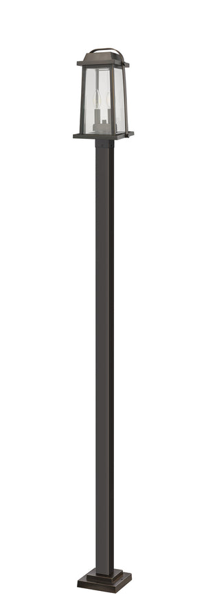 Z-Lite - 574PHMS-536P-ORB - Two Light Outdoor Post Mounted Fixture - Millworks - Oil Rubbed Bronze