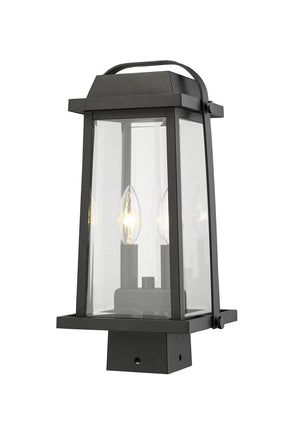 Z-Lite - 574PHMS-BK - Two Light Outdoor Post Mount - Millworks - Black