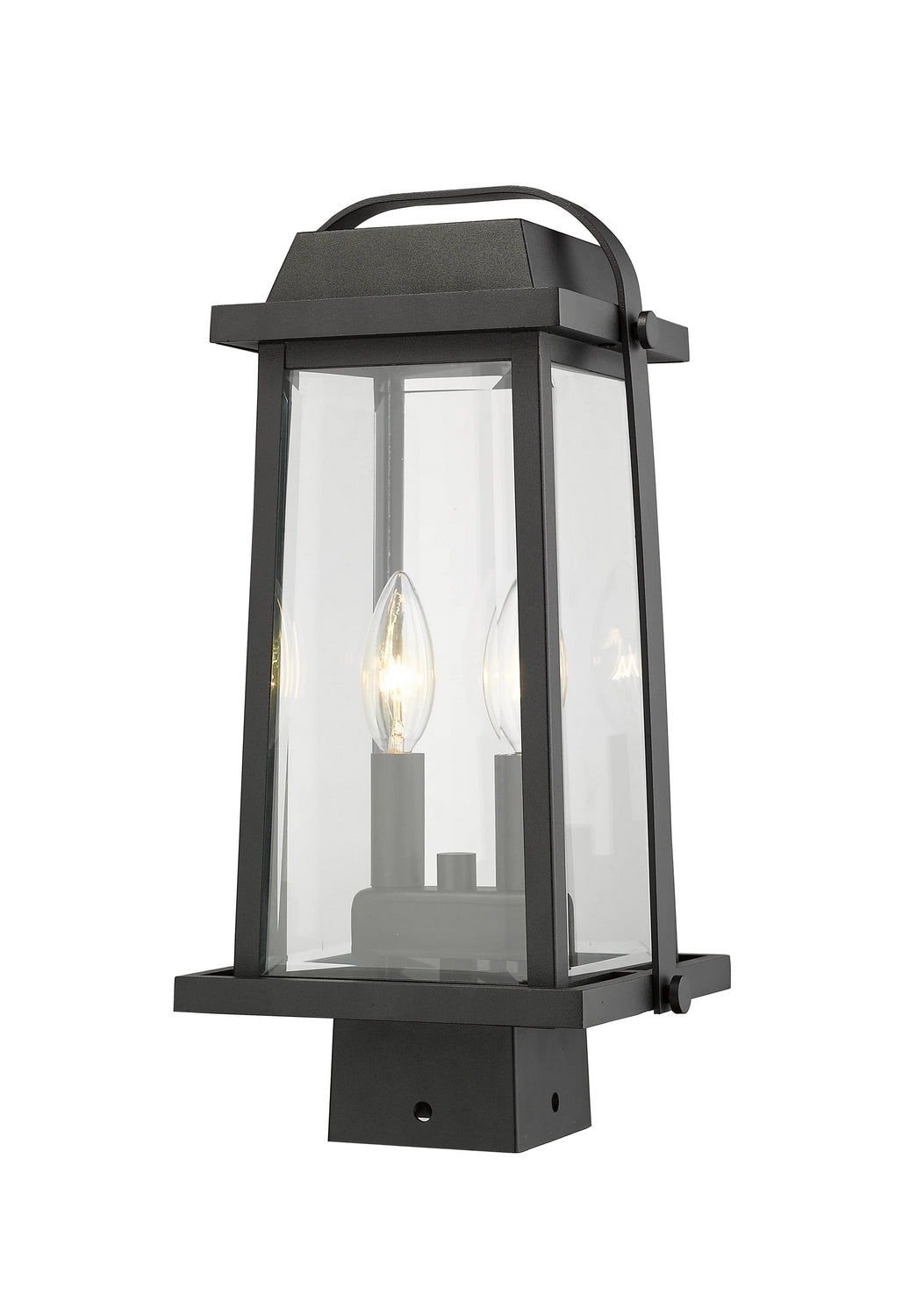 Z-Lite - 574PHMS-BK - Two Light Outdoor Post Mount Fixture - Millworks - Black