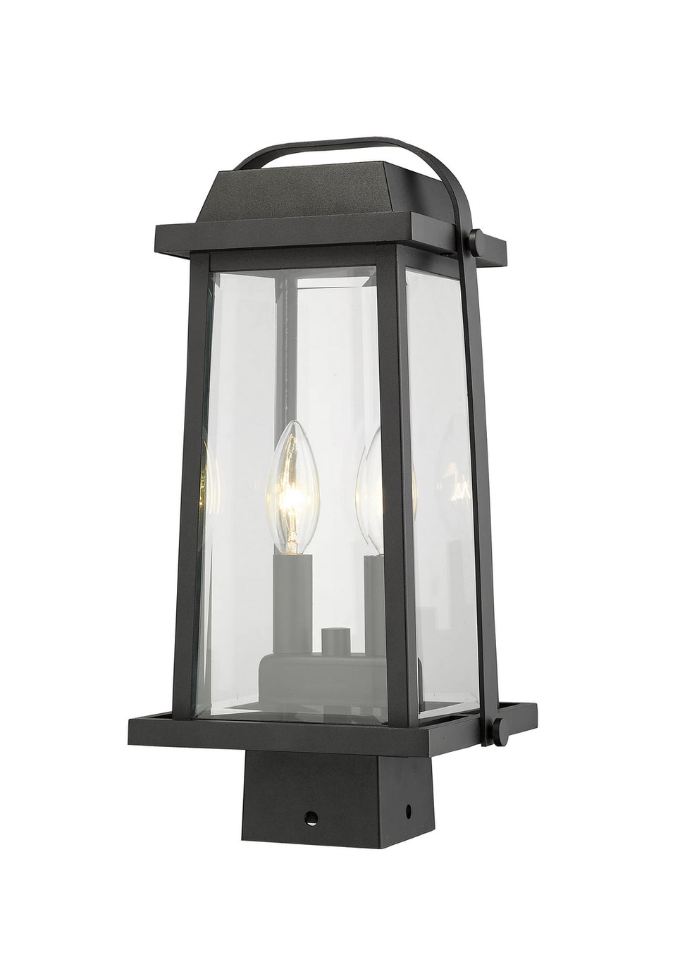 Z-Lite - 574PHMS-BK - Two Light Outdoor Post Mount Fixture - Millworks - Black