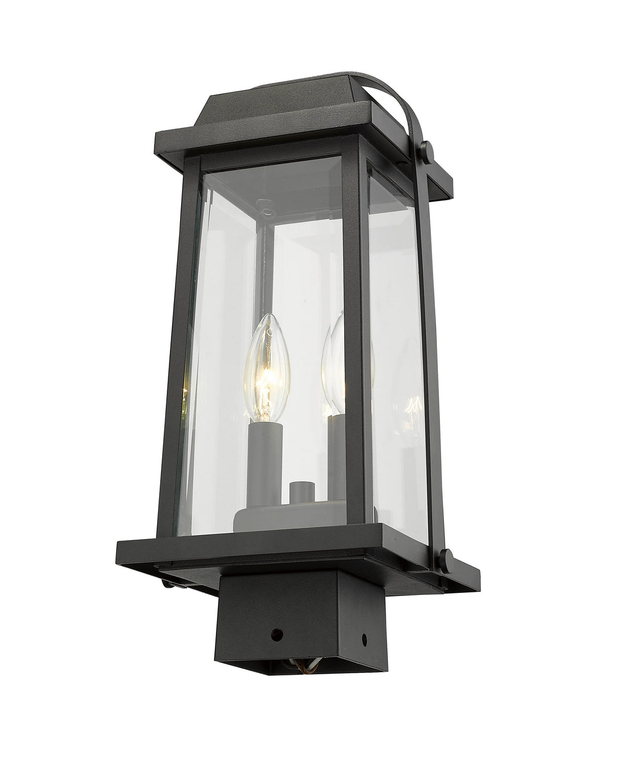 Z-Lite - 574PHMS-BK - Two Light Outdoor Post Mount Fixture - Millworks - Black
