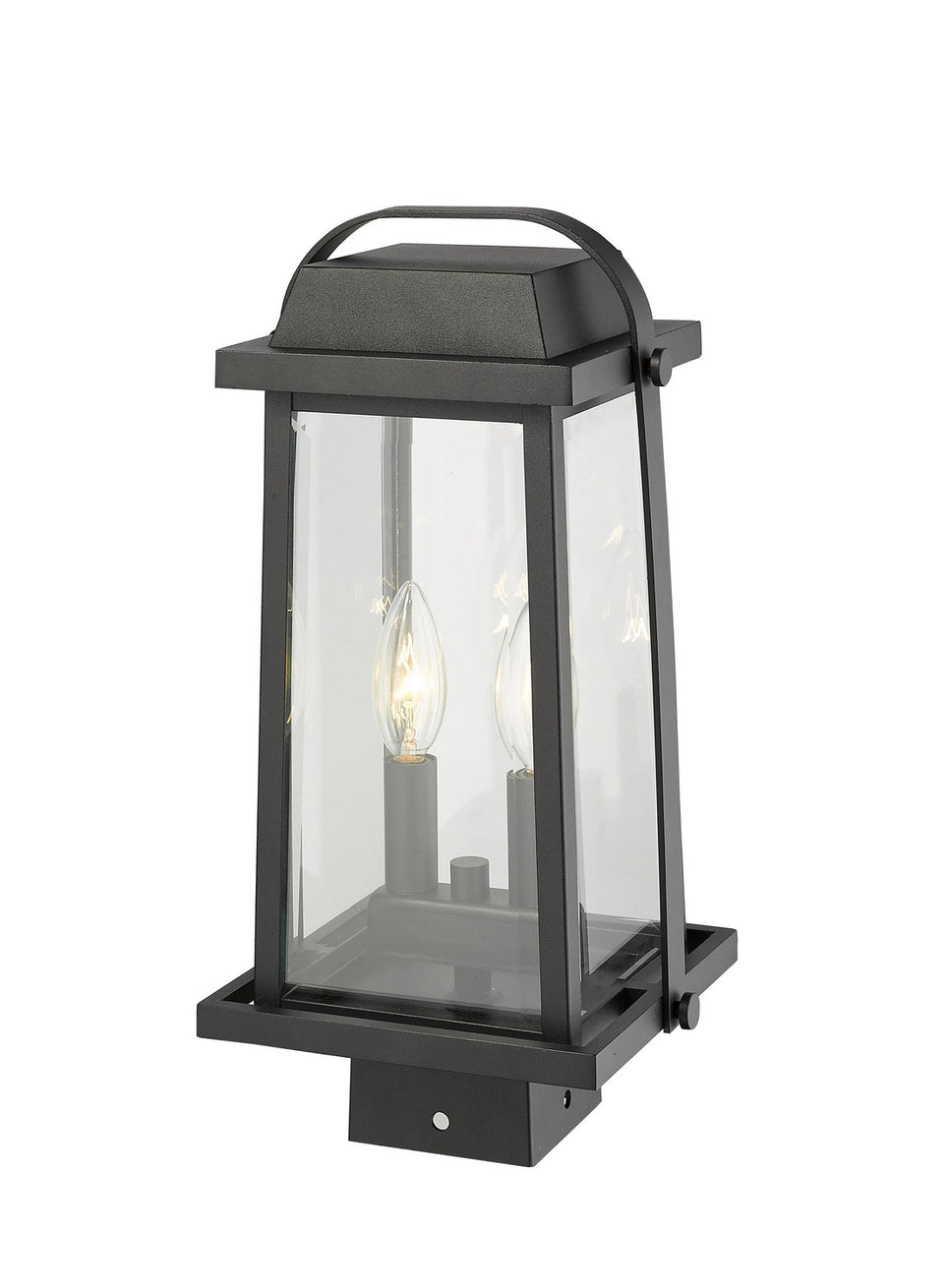 Z-Lite - 574PHMS-BK - Two Light Outdoor Post Mount - Millworks - Black