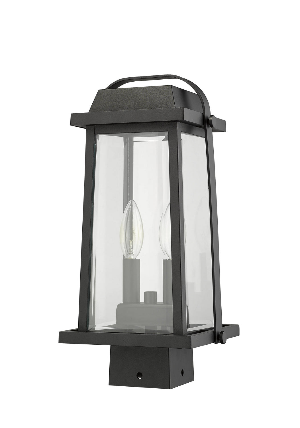 Z-Lite - 574PHMS-BK - Two Light Outdoor Post Mount - Millworks - Black