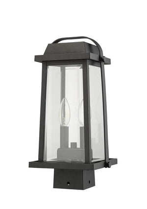 Z-Lite - 574PHMS-BK - Two Light Outdoor Post Mount Fixture - Millworks - Black