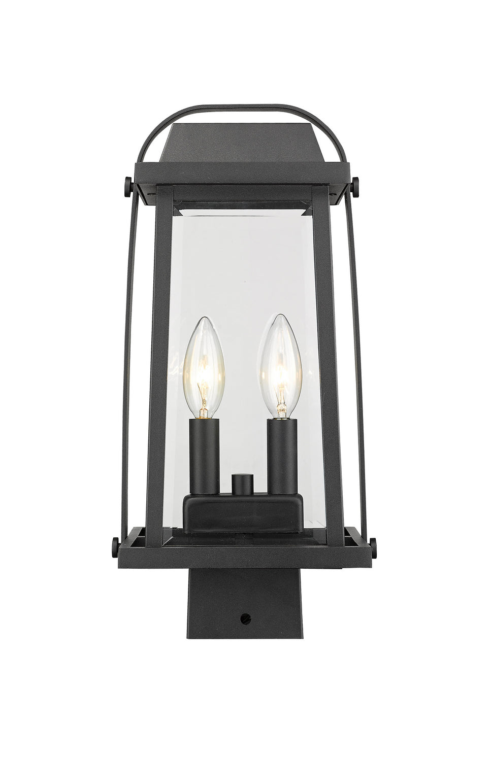 Z-Lite - 574PHMS-BK - Two Light Outdoor Post Mount - Millworks - Black