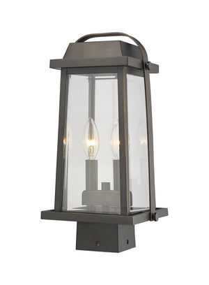 Z-Lite - 574PHMS-ORB - Two Light Outdoor Post Mount Fixture - Millworks - Oil Rubbed Bronze