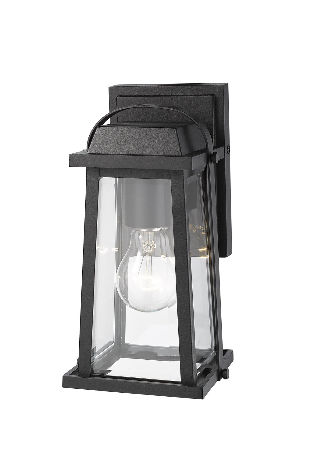 Z-Lite - 574S-BK - One Light Outdoor Wall Mount - Millworks - Black