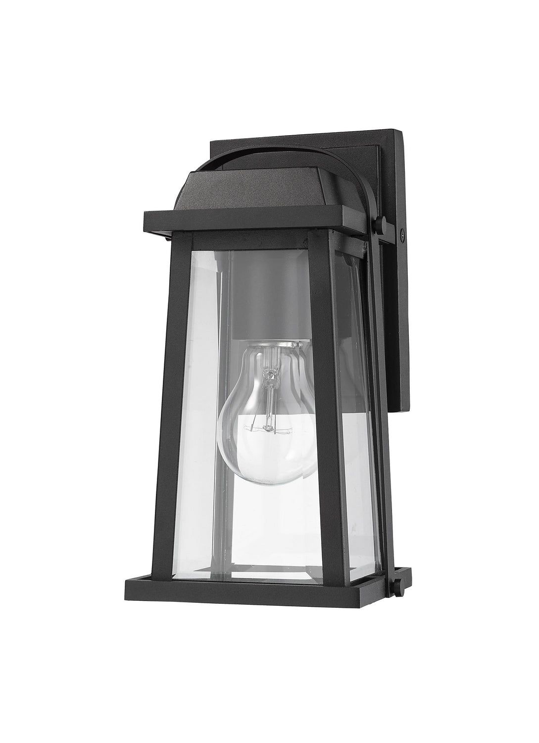 Z-Lite - 574S-BK - One Light Outdoor Wall Mount - Millworks - Black