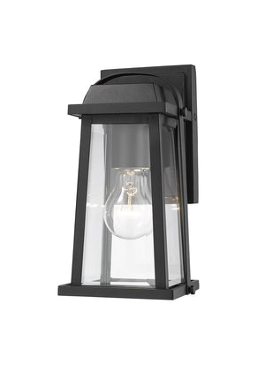 Z-Lite - 574S-BK - One Light Outdoor Wall Mount - Millworks - Black