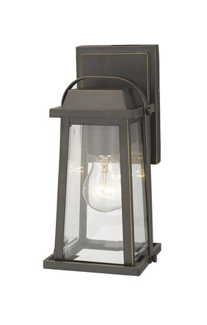 Z-Lite - 574S-ORB - One Light Outdoor Wall Light - Millworks - Oil Rubbed Bronze