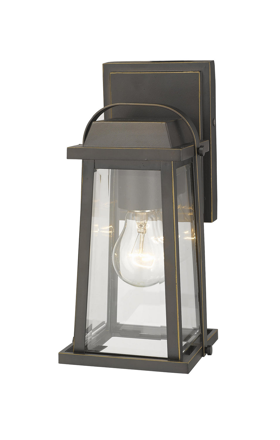 Z-Lite - 574S-ORB - One Light Outdoor Wall Light - Millworks - Oil Rubbed Bronze