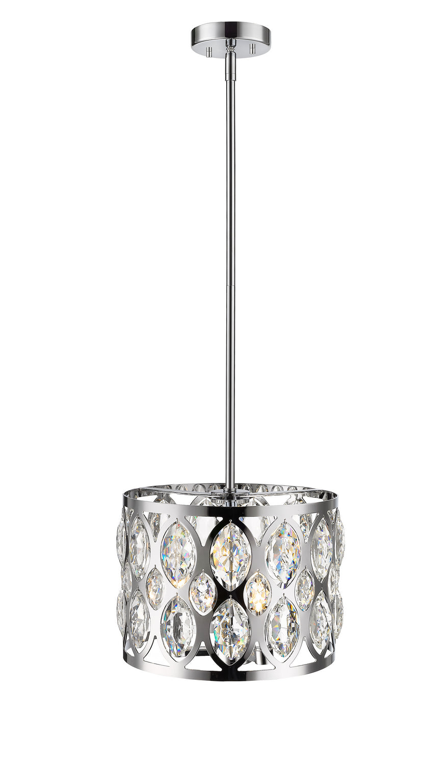 Z-Lite - 6010-12CH - Three Light Chandelier - Dealey - Chrome