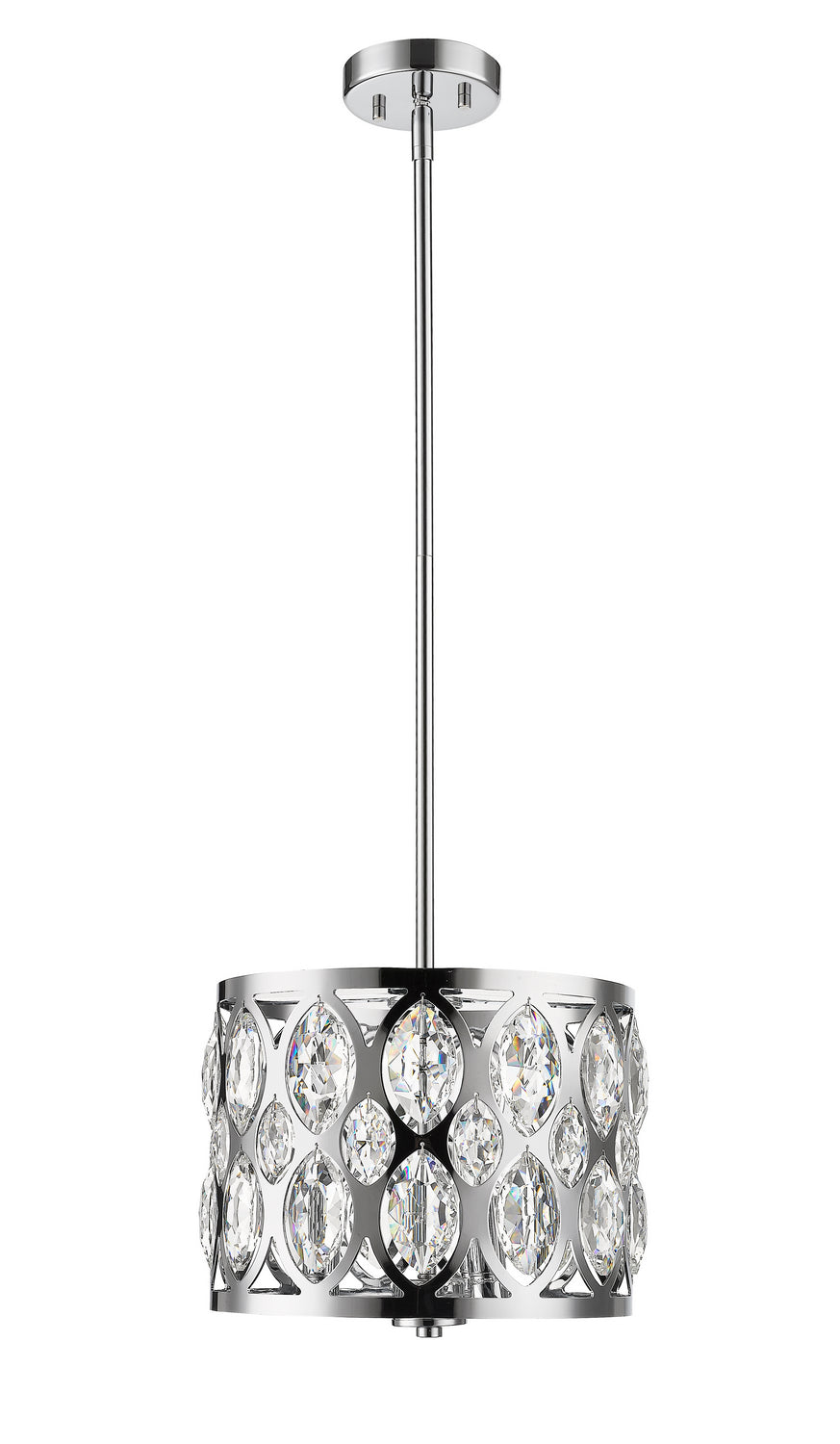 Z-Lite - 6010-12CH - Three Light Chandelier - Dealey - Chrome