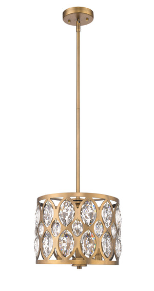 Z-Lite - 6010-12HB - Three Light Chandelier - Dealey - Heirloom Brass