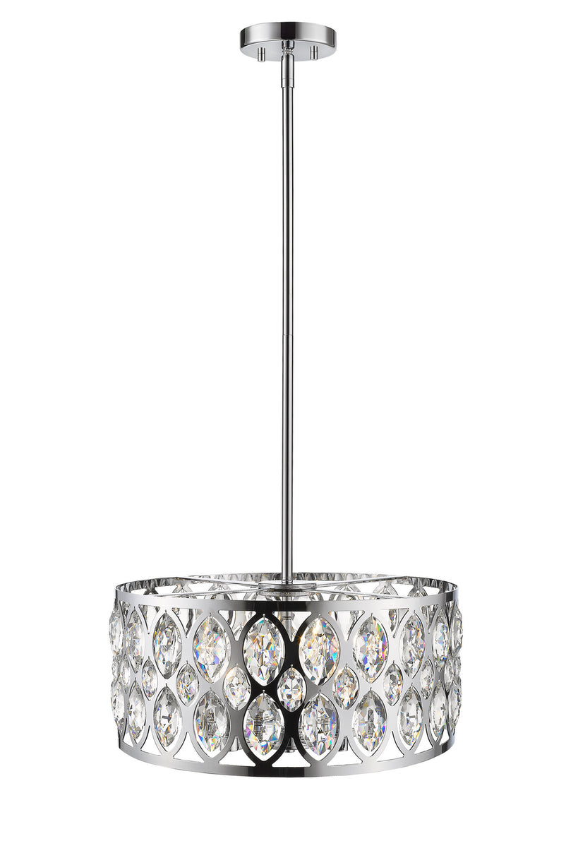 Z-Lite - 6010-20CH - Five Light Chandelier - Dealey - Chrome