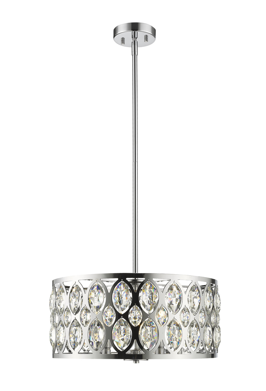 Z-Lite - 6010-20CH - Five Light Chandelier - Dealey - Chrome