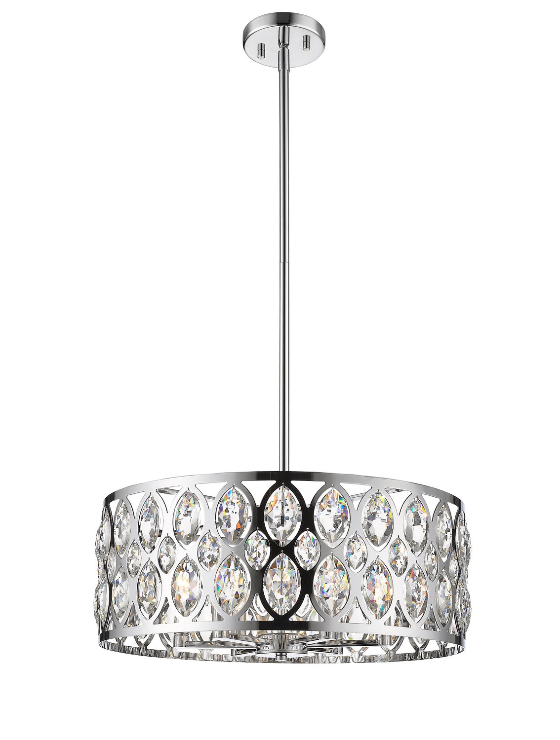 Z-Lite - 6010-24CH - Six Light Chandelier - Dealey - Chrome