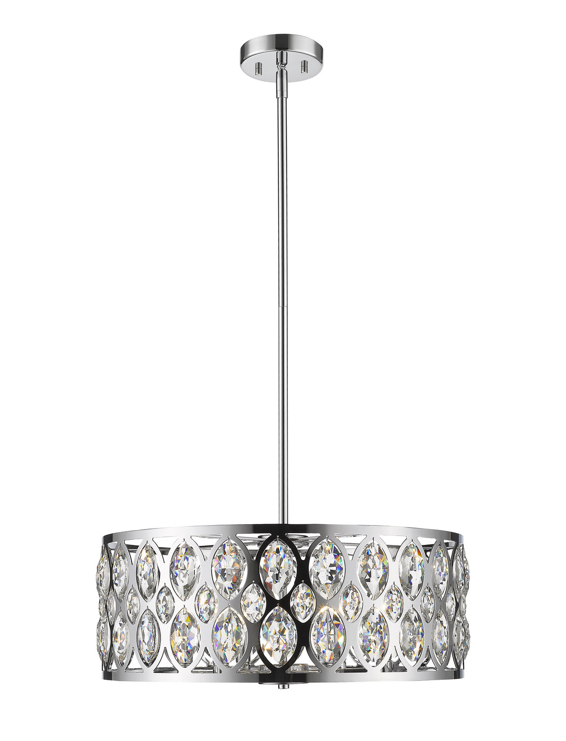 Z-Lite - 6010-24CH - Six Light Chandelier - Dealey - Chrome