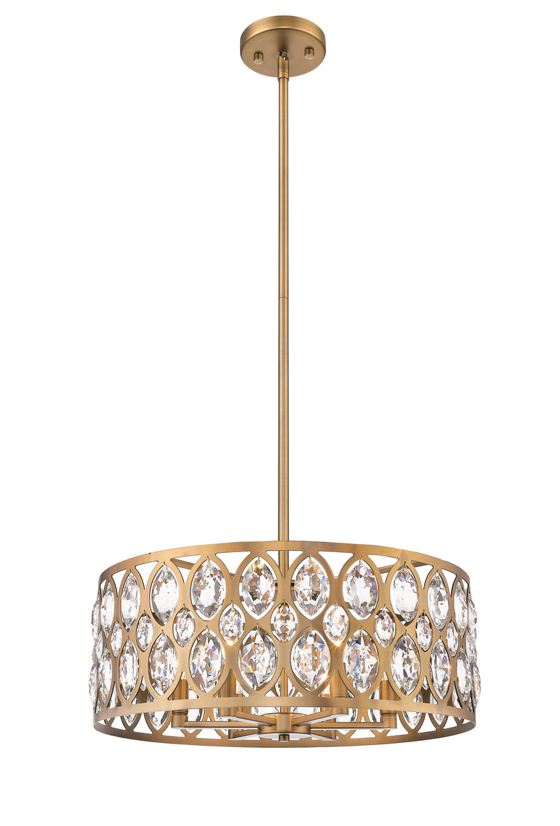 Z-Lite - 6010-24HB - Six Light Chandelier - Dealey - Heirloom Brass