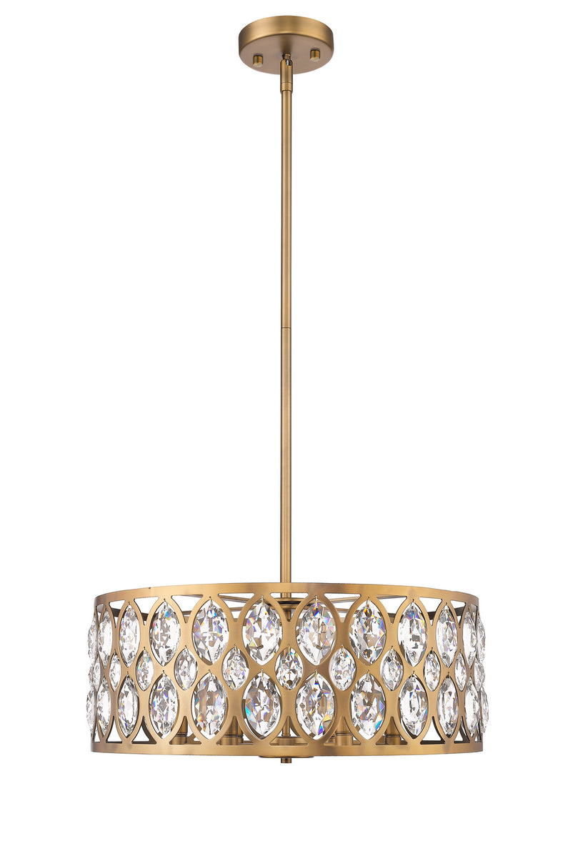 Z-Lite - 6010-24HB - Six Light Chandelier - Dealey - Heirloom Brass