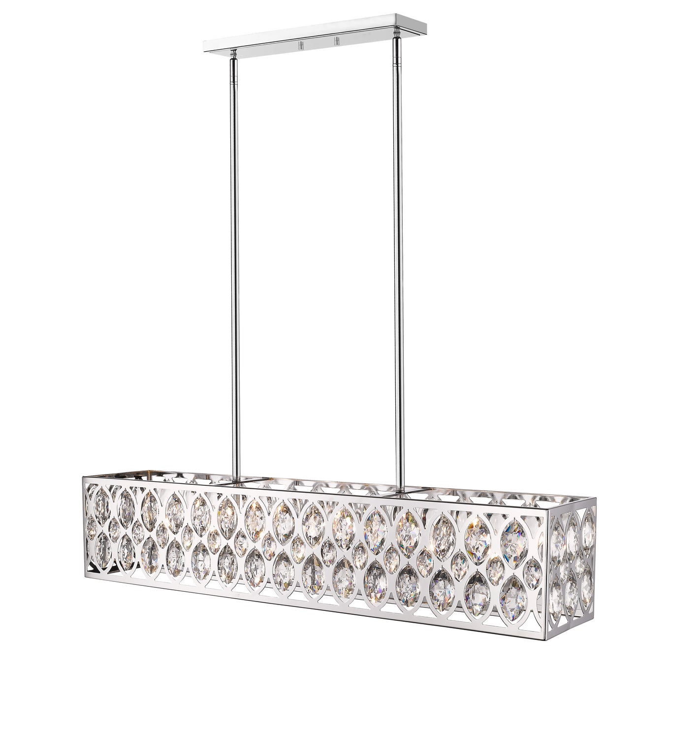 Z-Lite - 6010-42CH - Seven Light Linear Chandelier - Dealey - Chrome