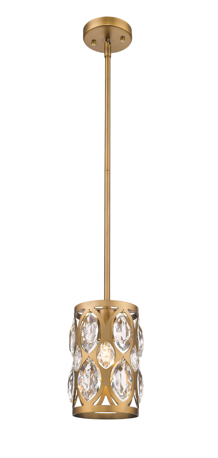 Z-Lite - 6010MP-HB - One Light Pendant - Dealey - Heirloom Brass