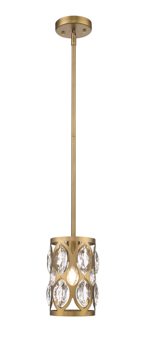 Z-Lite - 6010MP-HB - One Light Pendant - Dealey - Heirloom Brass