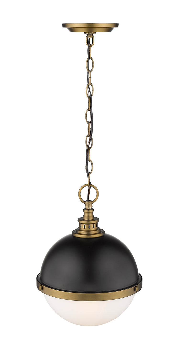 Z-Lite - 619MP-MB-FB - Two Light Pendant - Peyton - Matte Black + Factory Bronze